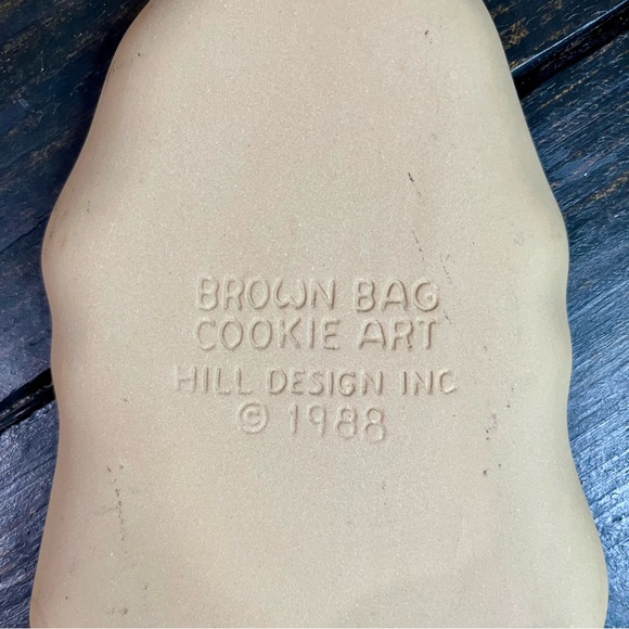 VTG Brown Bag Cookie Art Hill Design 1988 “Mother Cat With Apron Mold” - Picture 4 of 9